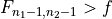 F_{n_1-1,n_2-1} > f
